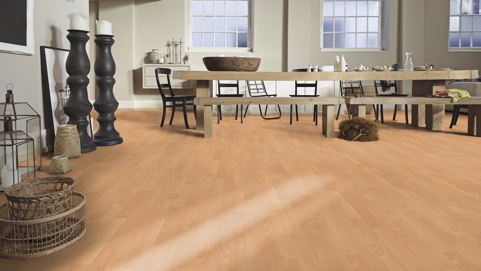 Meister Laminat MeisterDesign. laminate LC 150 Buche 6201 3-Stab-Schiffsboden