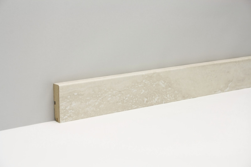 Classen Fuxx Skirting board 18x65 Travertine foiled 240 cm main product photo