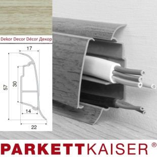 Matching skirting board QUE oak mocca matt 250 cm