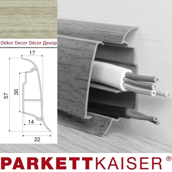 Plinthe QUE Chêne Moka mat 250 cm main product photo