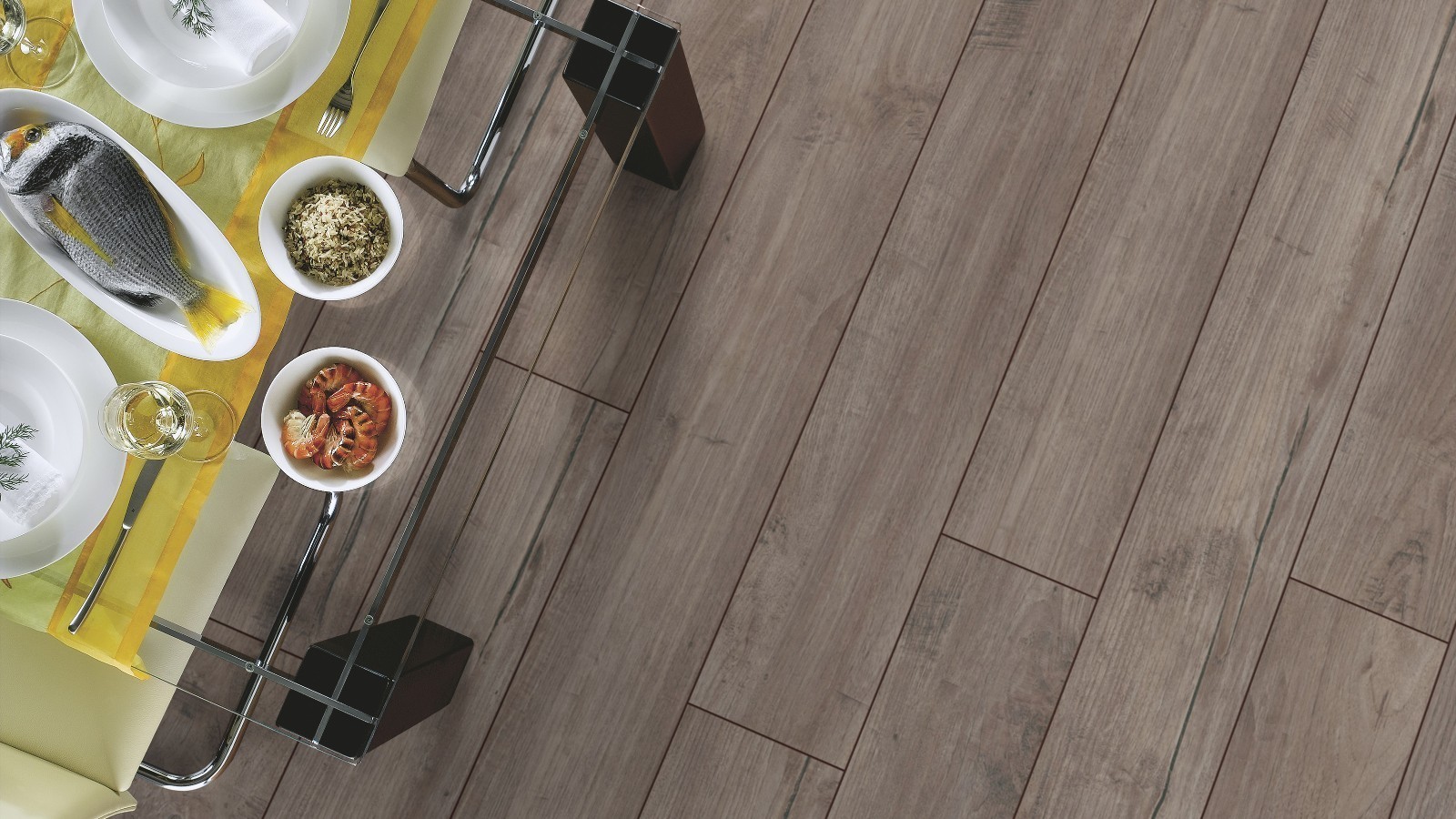 Stratifié Select Teck Nostalgique Argent D3242 1 frise 4V Largeur 193mm