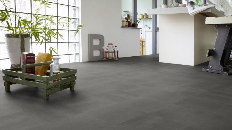 Tarkett Vinyle Starfloor Ceramic Black Venezia Carrelage main product photo