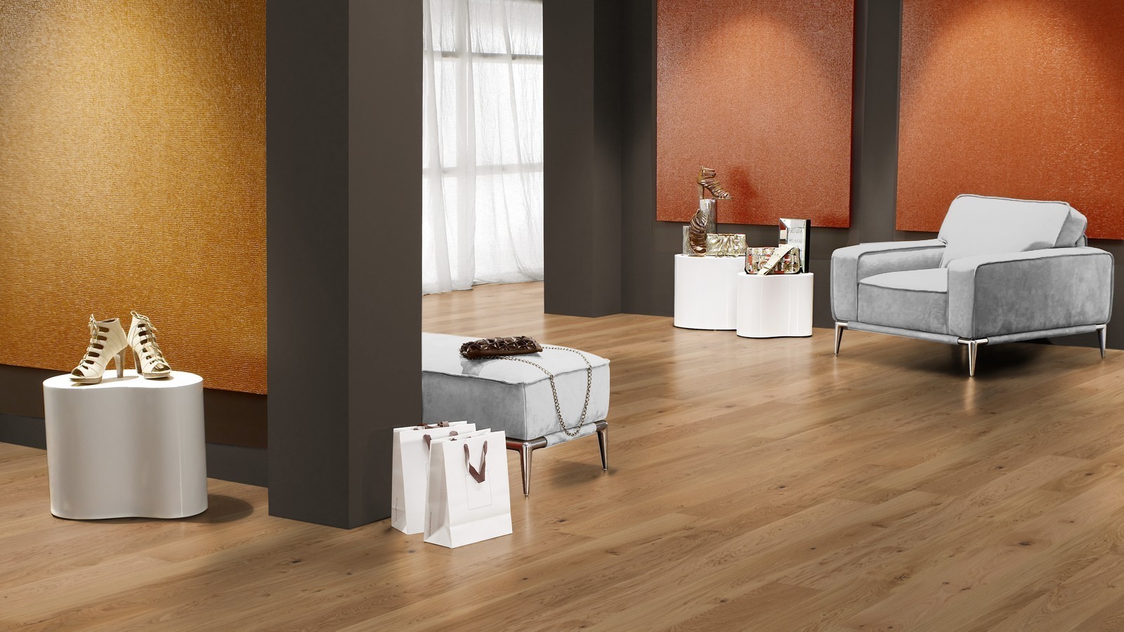 Tarkett Parquet Pure Rustic Chêne 1 frise XL M2V Proteco Huile Hardwax, brossé