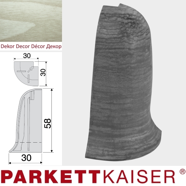 Brebo Aussenecke QUE Eiche Arctic