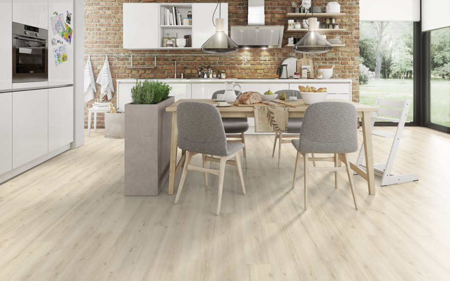 Egger Home Designboden Design+ Eiche dezent weiss 1-Stab Landhausdiele 4V