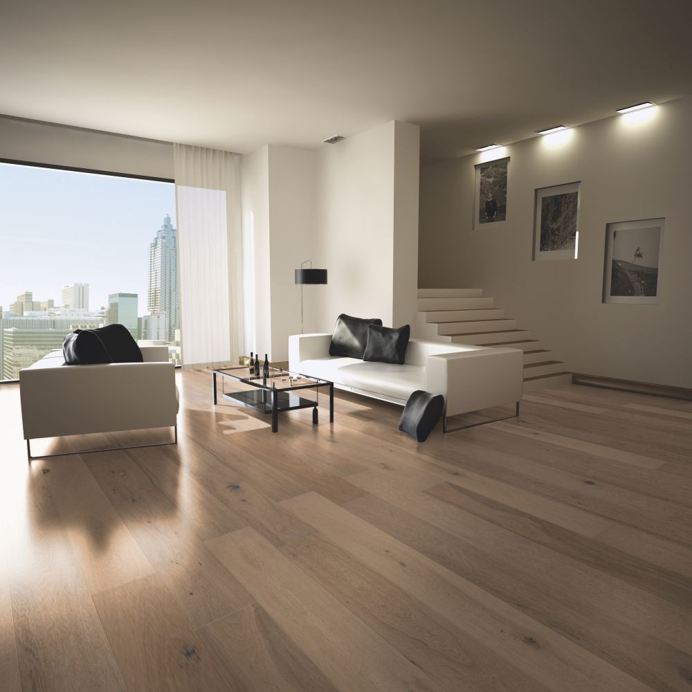 Wicanders Parkett Kentucky Eiche Houston weiß geölt handgeschroppt 1-Stab Landhausdiele 4V