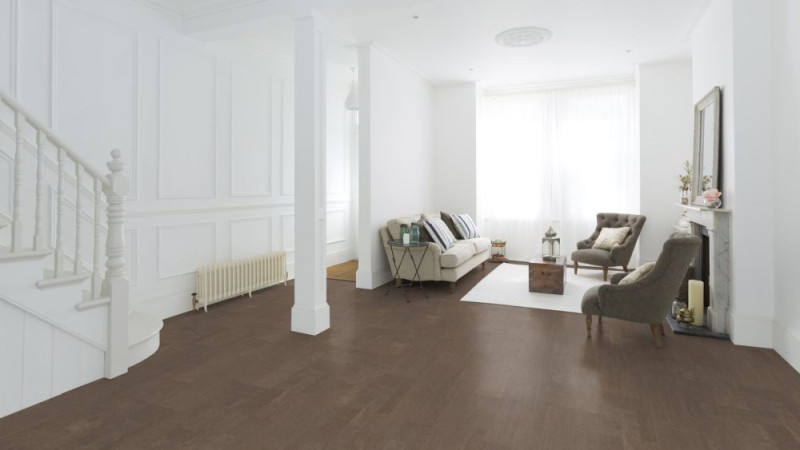 Wicanders Cork flooring cork Essence Fashionable Macchiato Tile main product photo