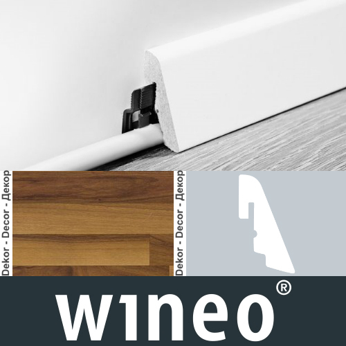 Wineo Skirting board 18,5/38,5 Natural Walnut LA012 main product photo