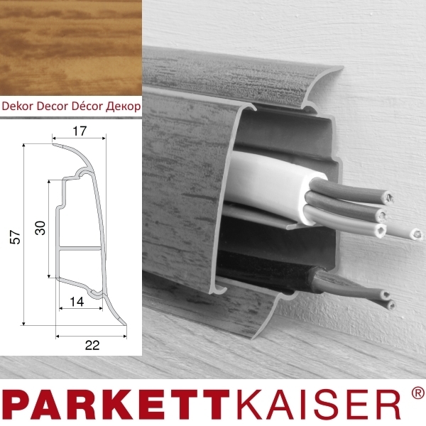 Passende Sockelleiste QUE Eiche Polnisch 250 cm main product photo