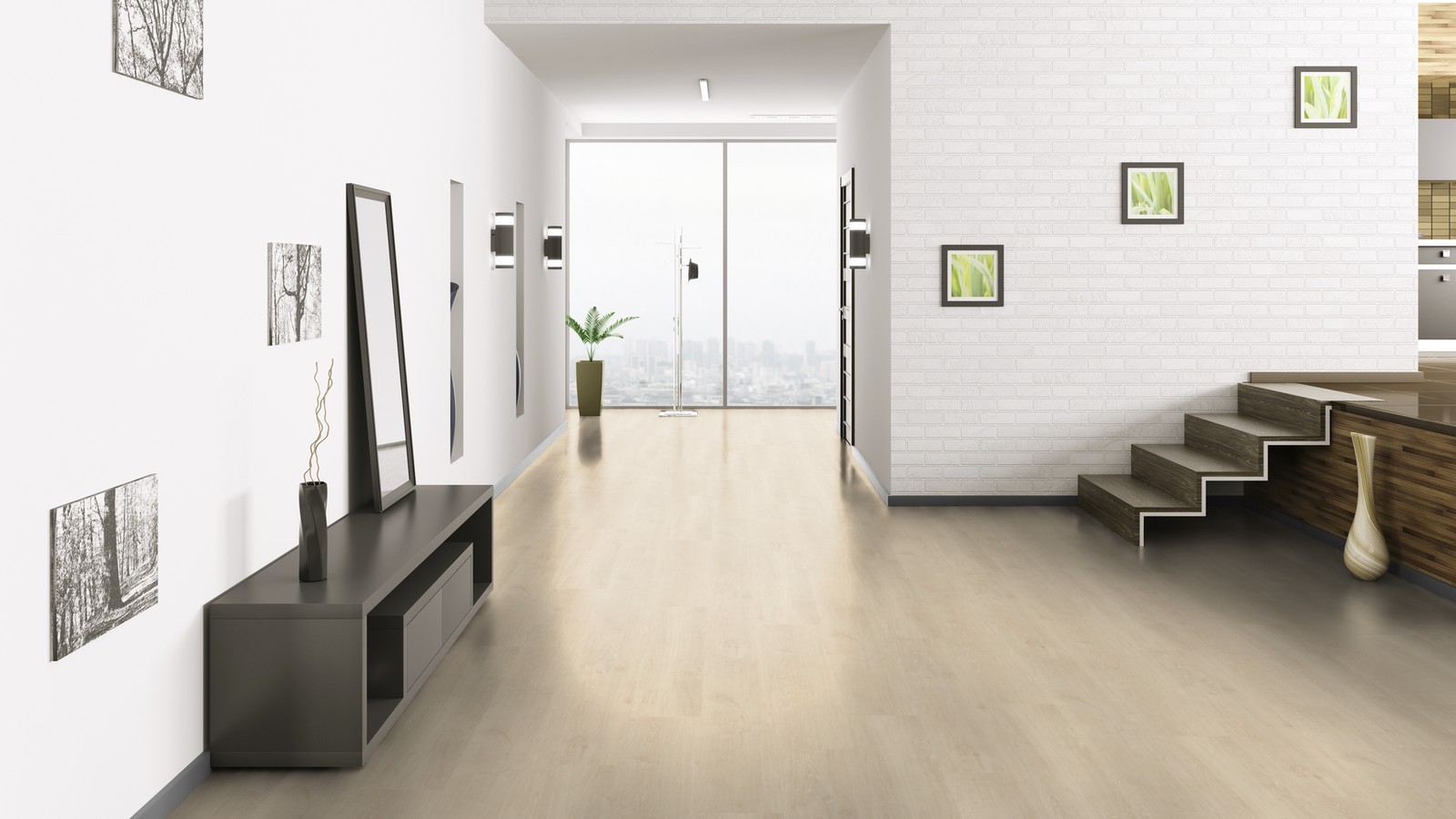 Tarkett Design flooring iD Inspiration Loose-Lay Beige Limed Oak Plank