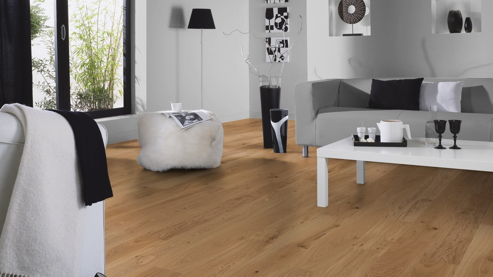 Tarkett Parquet Pure Rustic Chêne 1 frise XL M2V Proteco Huile Hardwax, brossé