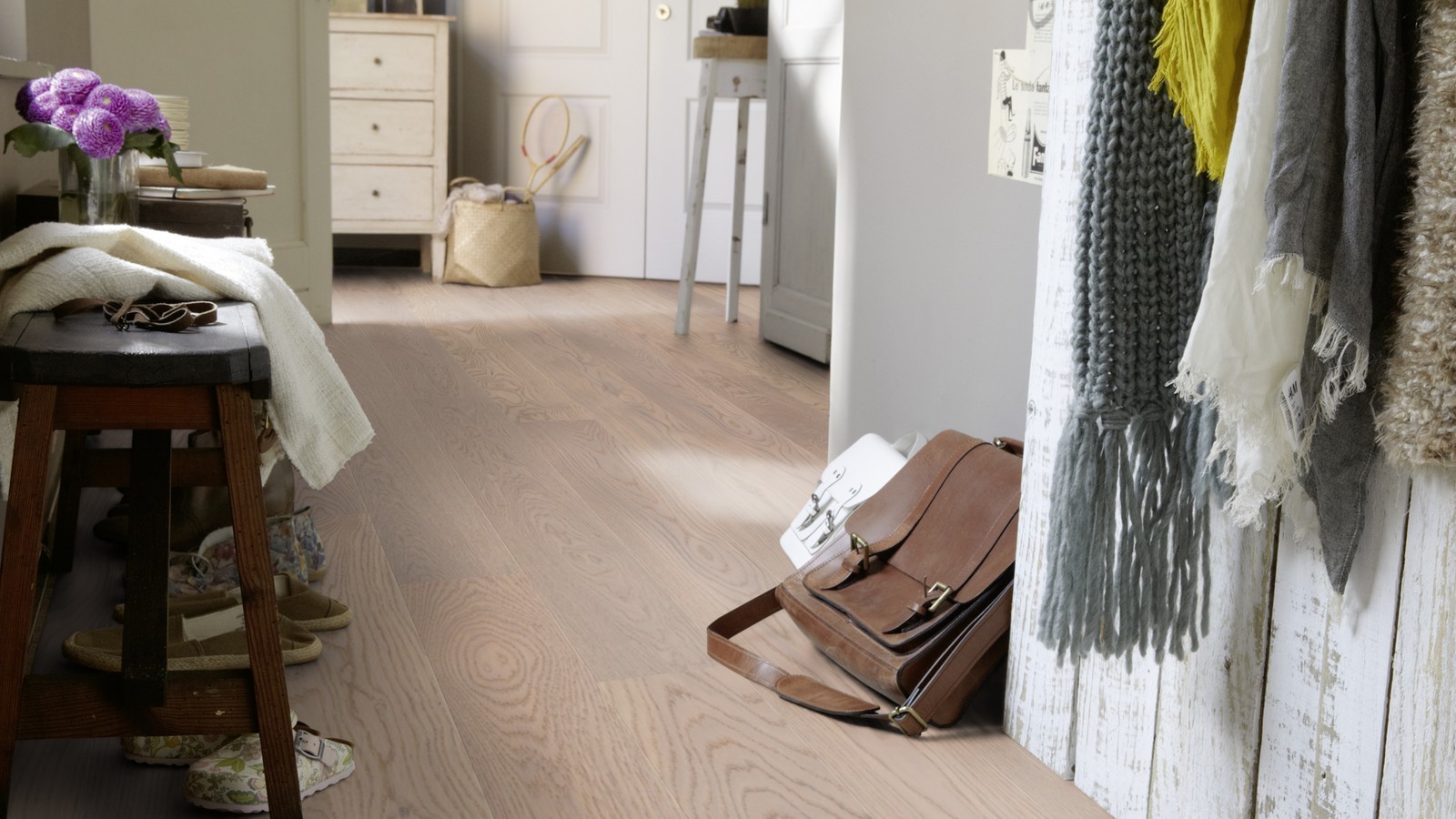 Tarkett Parkett Shade Antik Eiche Misty Grey Used Optic Landhausdiele XL M2V