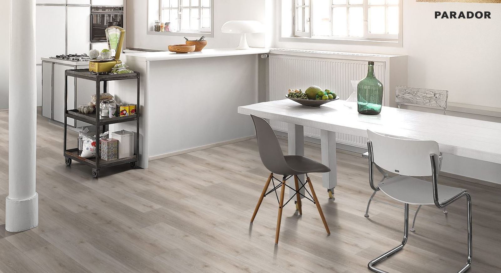 Parador Vinylboden Classic 2030 Eiche Royal Weiß Gekälkt Landhausdiele