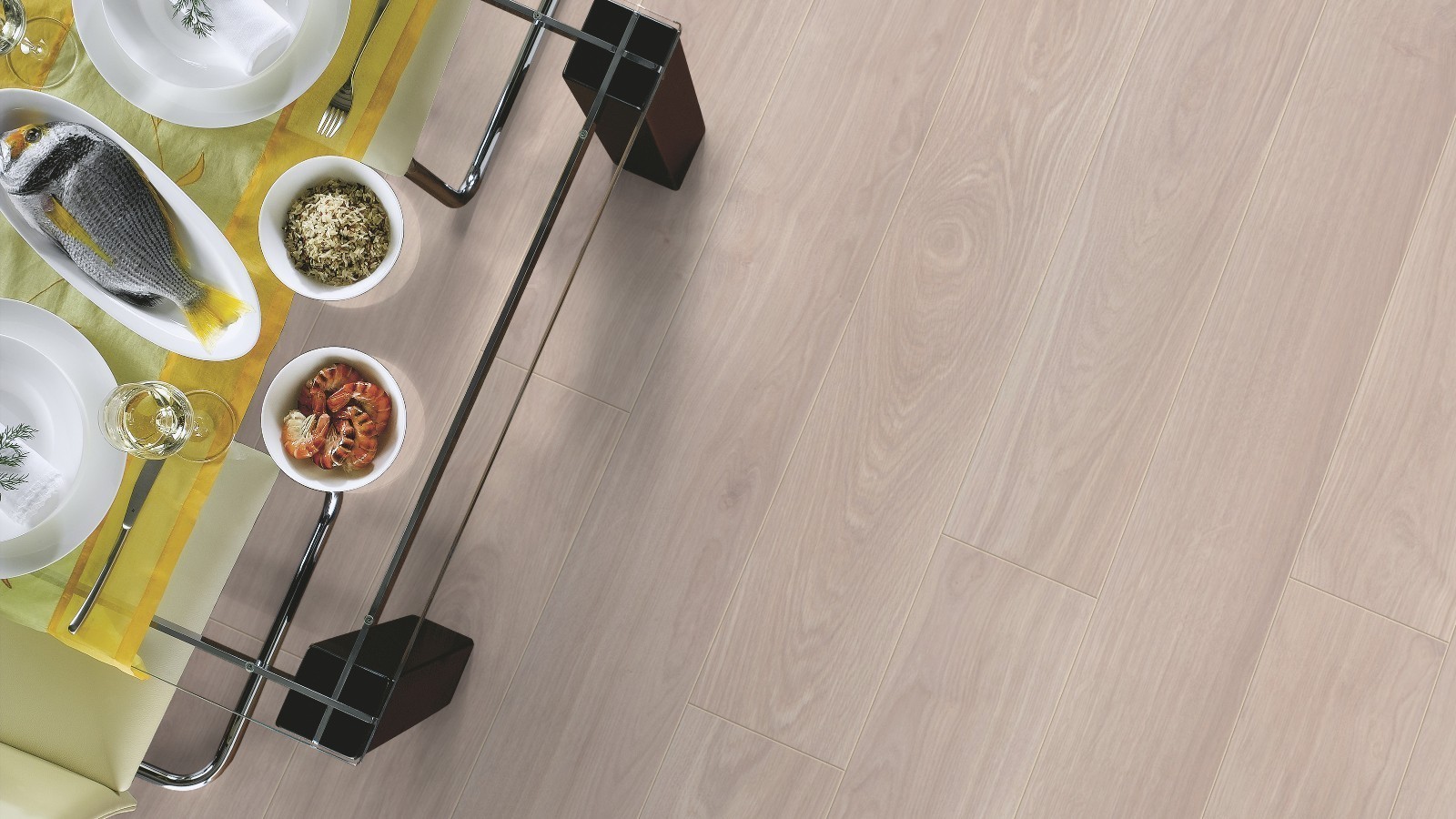 Laminate Select Waveless Oak White D2873 1-strip 4V Width 193mm