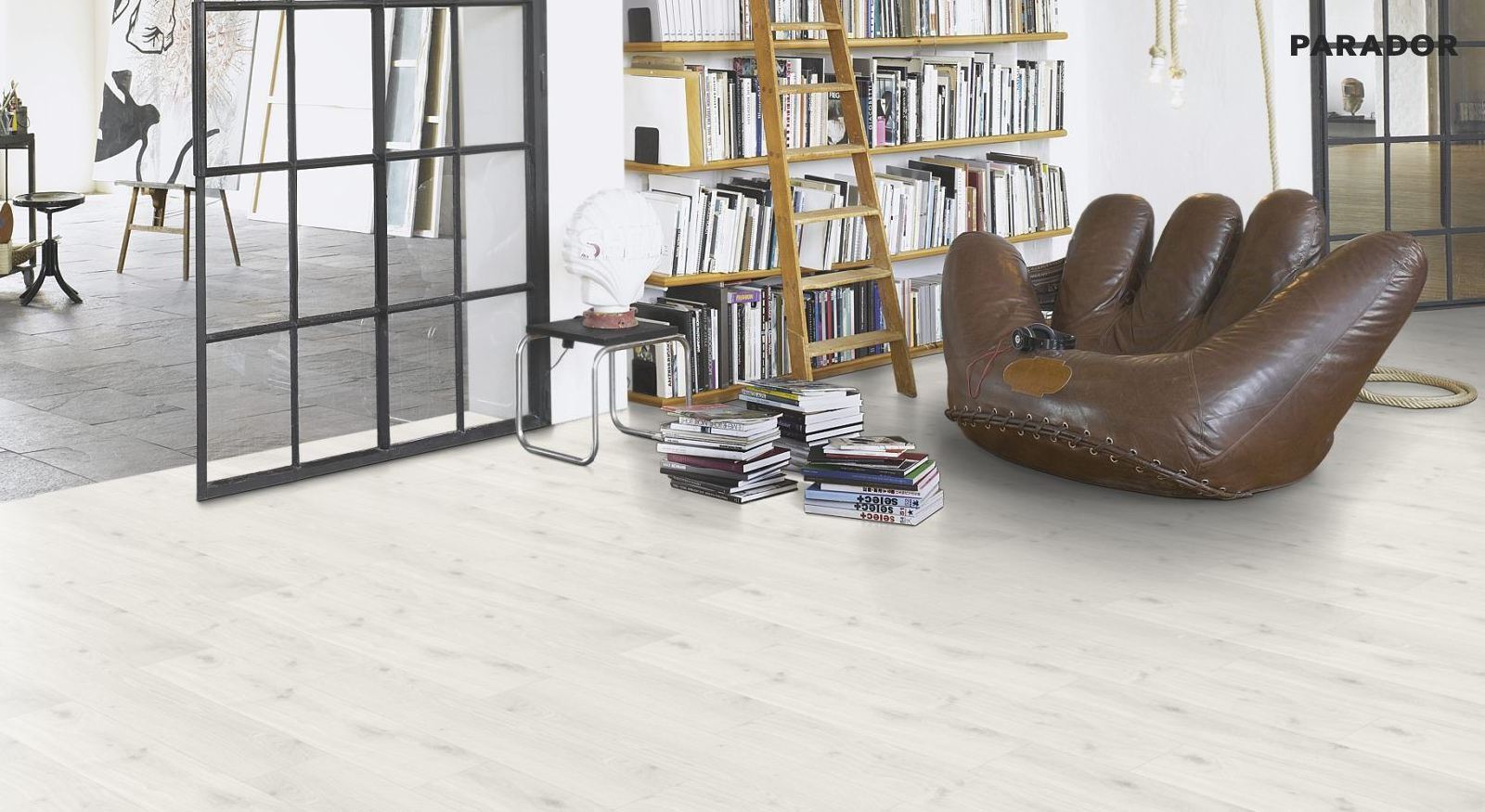 Parador Laminat Basic 400 Eiche Kristallweiß Landhausdiele 4V