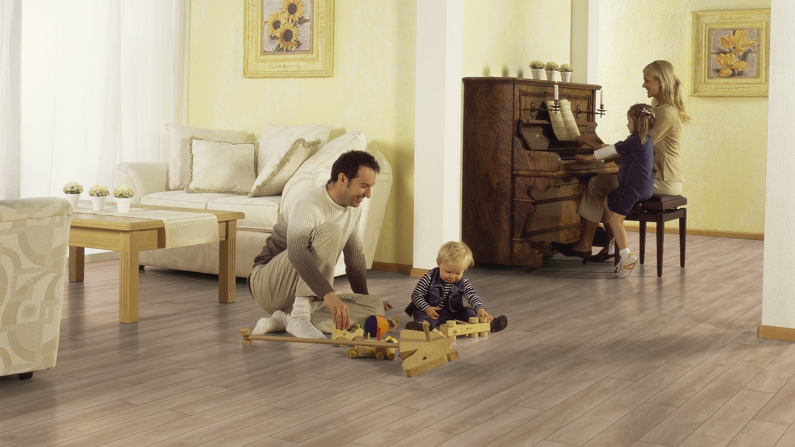 Laminate Wide Macro Oak Light D4752 1-strip 4V Width 188mm