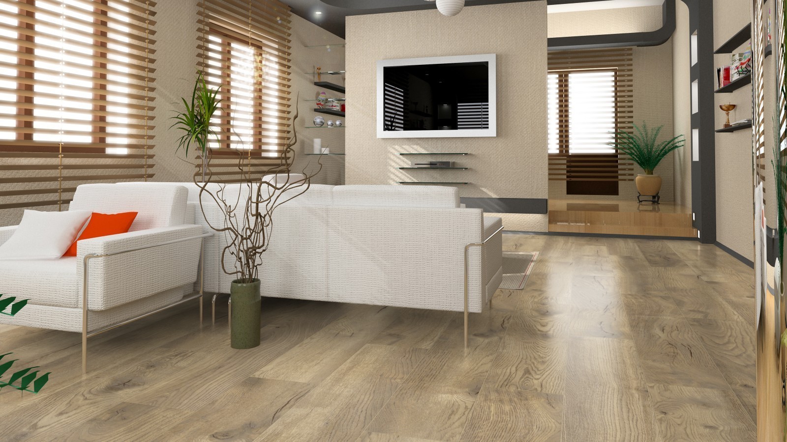 Suelo laminado Select Plus Pettersson Oak Natur D4764 1-Tablilla 4V ancho 244mm