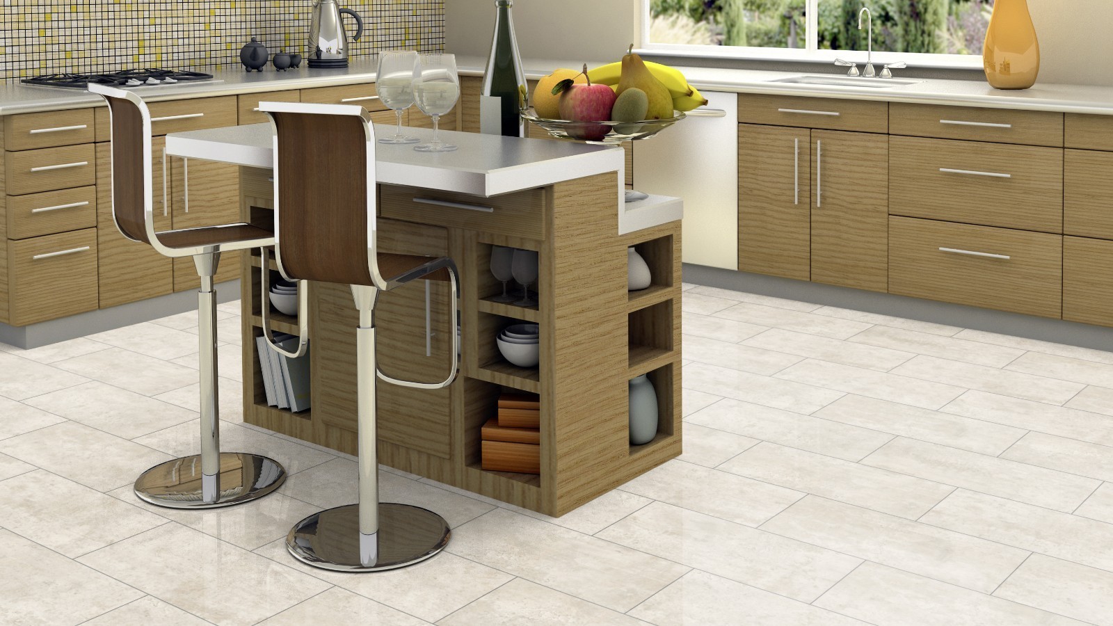 Laminat Blue Line Stone Loft D3547 Hochglanz Fliesenoptik 4V