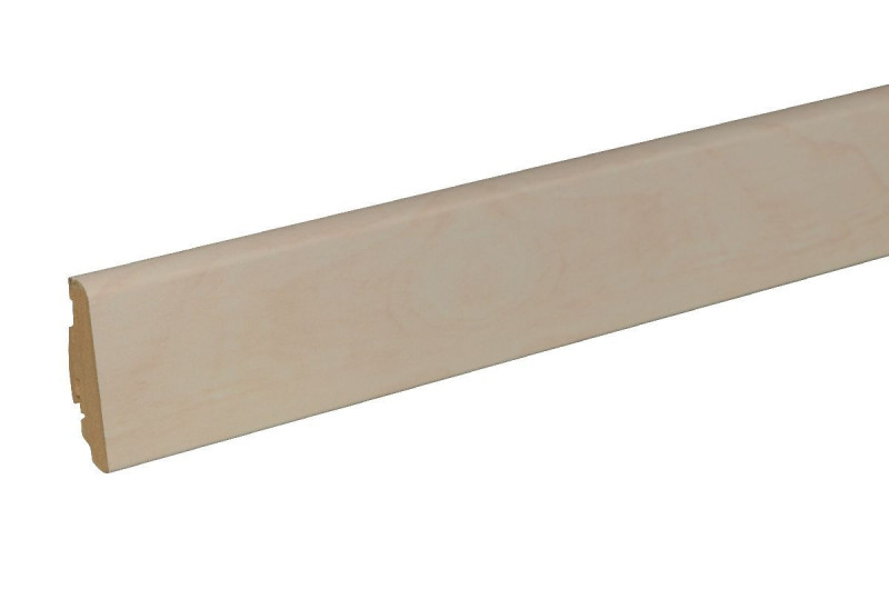Passende Sockelleiste 6 cm hoch Hainbuche weiß FOBU031 240 cm main product photo