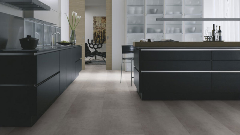 Wineo Vinylboden 800 Stone Raw Concrete Fliesenoptik gefaste Kante zum kleben main product photo