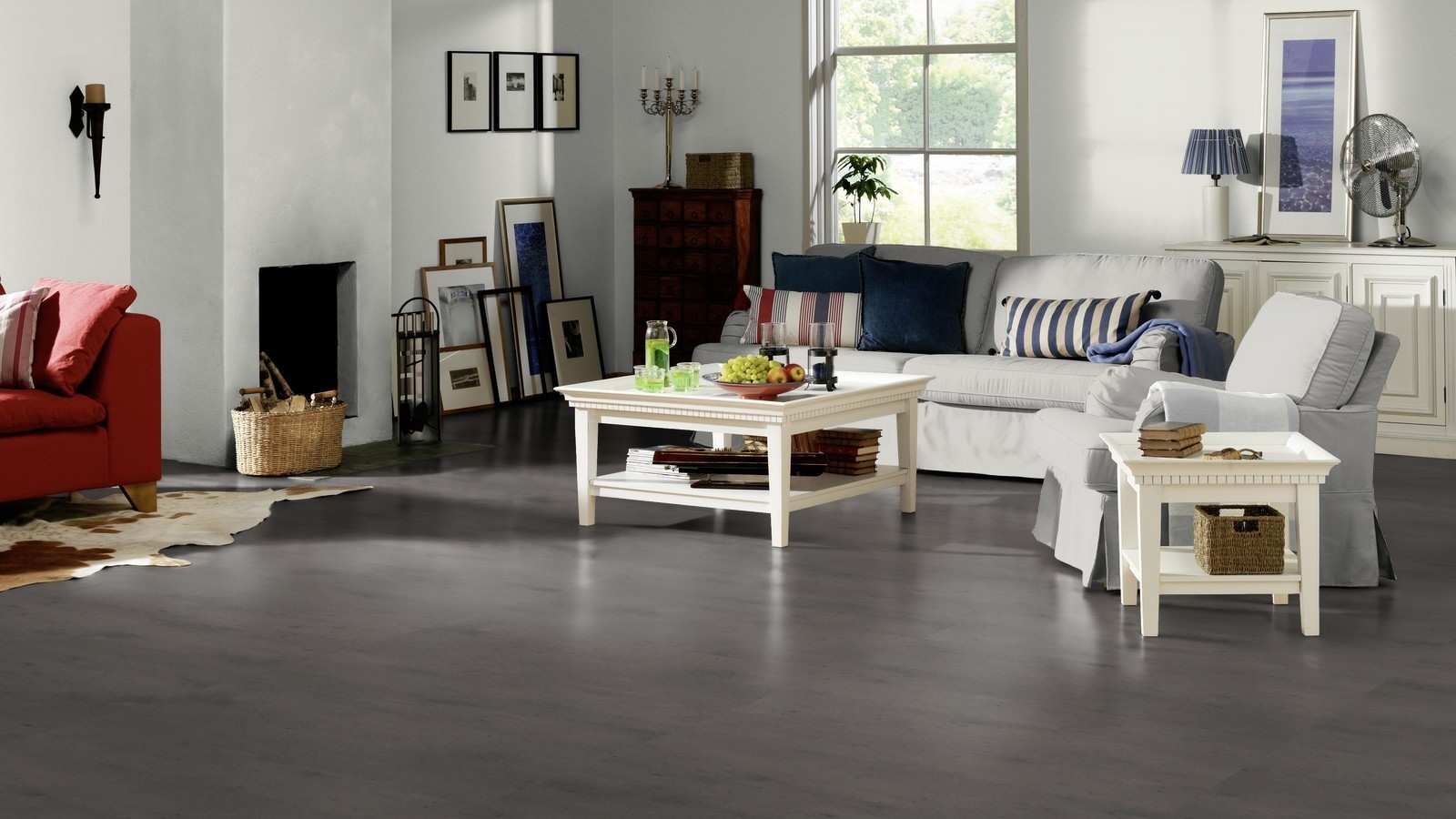 Tarkett Laminate Loft 832 Concrete Dark Tile 4V