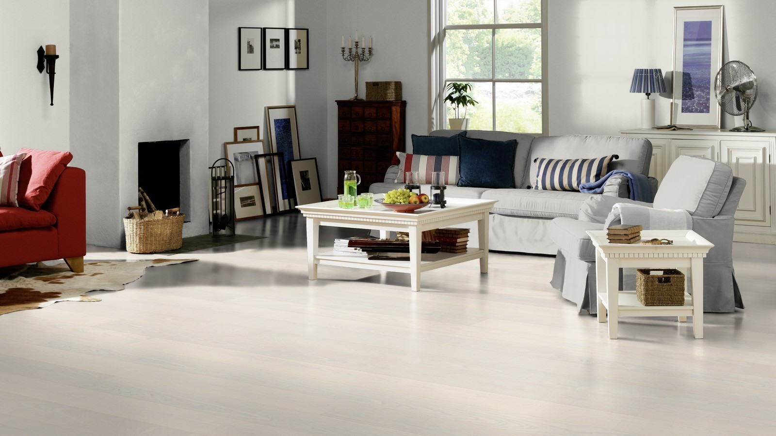 Tarkett Parkett Shade Natur Esche white pearl Landhausdiele M2V