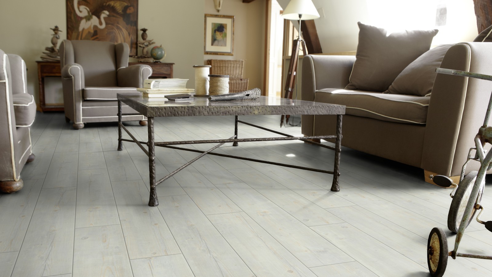 Tarkett Vinylboden Starfloor Click 30 Snow Washed Pine Planke M4V