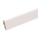 Brebo Elegant white skirting board round curved 4 cm high