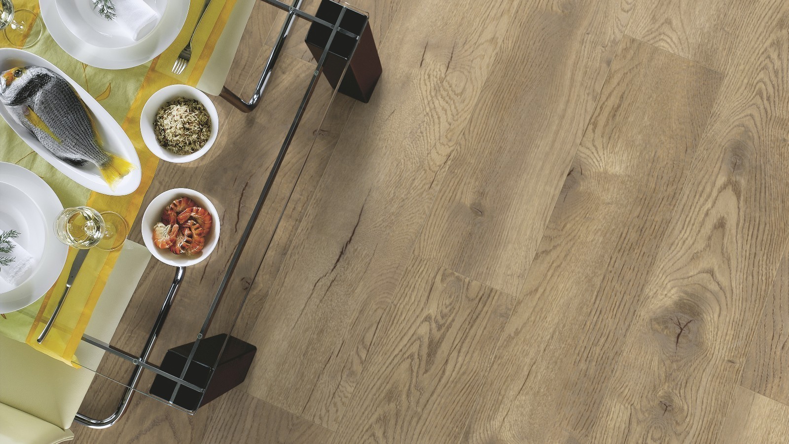 Suelo laminado Select Plus Pettersson Oak Natur D4764 1-Tablilla 4V ancho 244mm