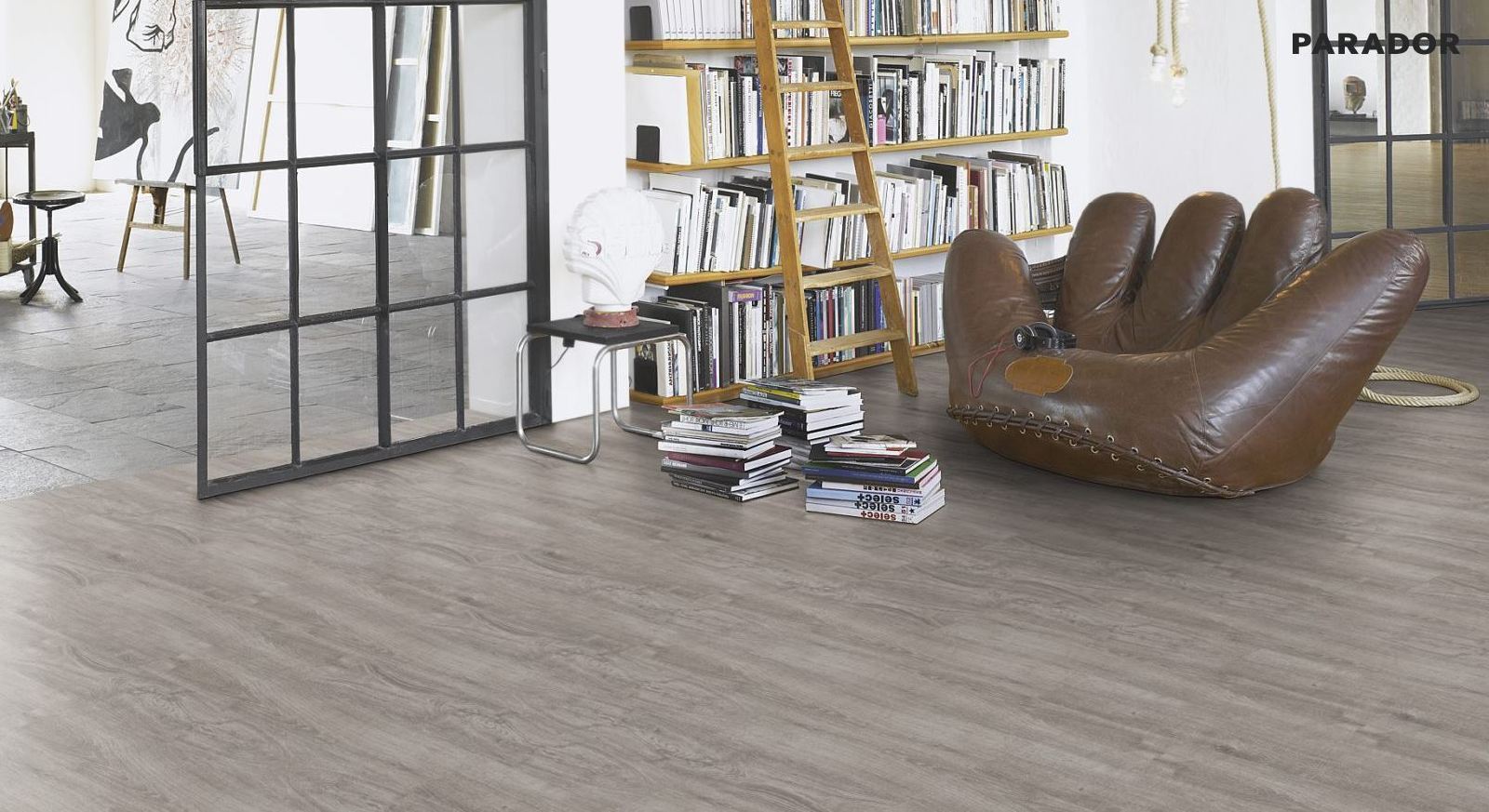 Parador Laminat Basic 400 Eiche Lichtgrau Landhausdiele 4V