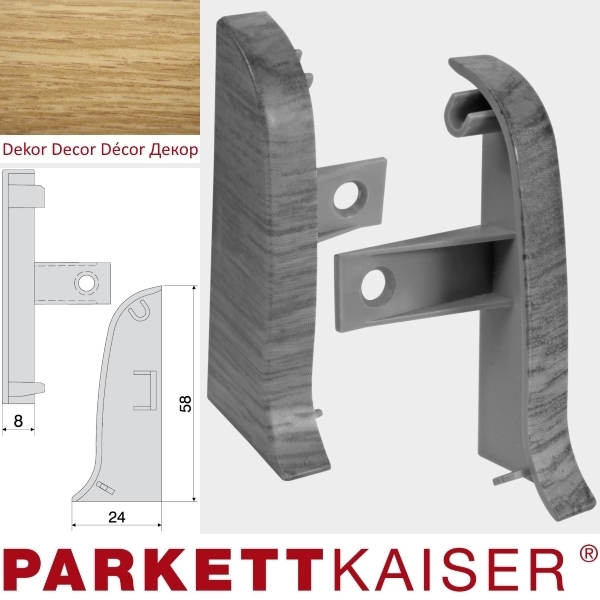 Brebo Endkappe links und recht QUE Eiche Cognac main product photo