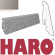 HARO Skirting board for parquet 19x58 Aluminum/MDF core veneered matt finished