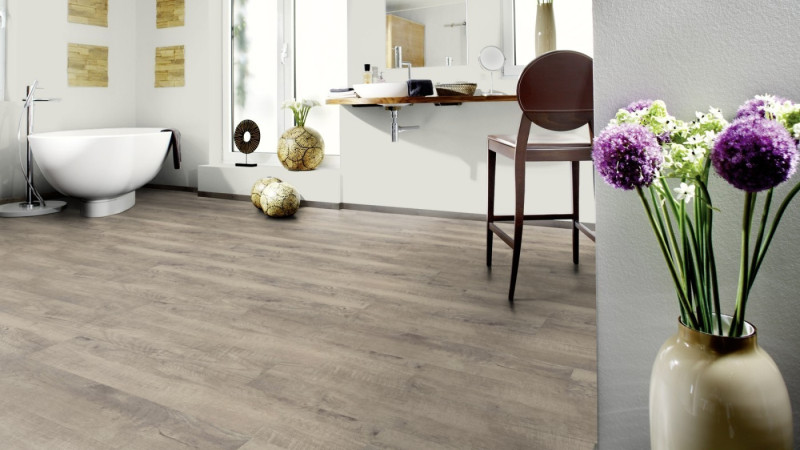 Wineo Designboden 600 Wood Chateau Grey 1-Stab-Landhausdiele zum kleben main product photo