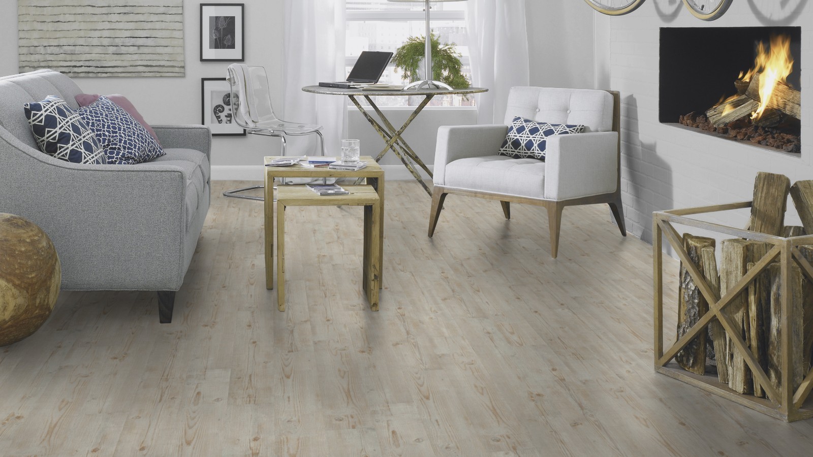Tarkett Vinylboden Starfloor Vintage White Washed Pine Planke