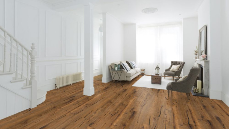 Wicanders Parkett Kentucky Eiche Denver geölt tief gebürstet geräuchert Landhausdiele 4V main product photo