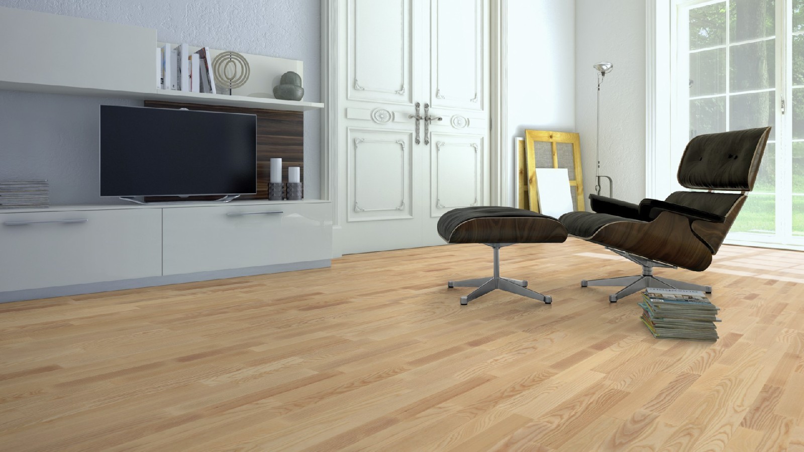 Tarkett Parkett Pure Natur Esche 3-Stab-Schiffsboden Proteco Natura