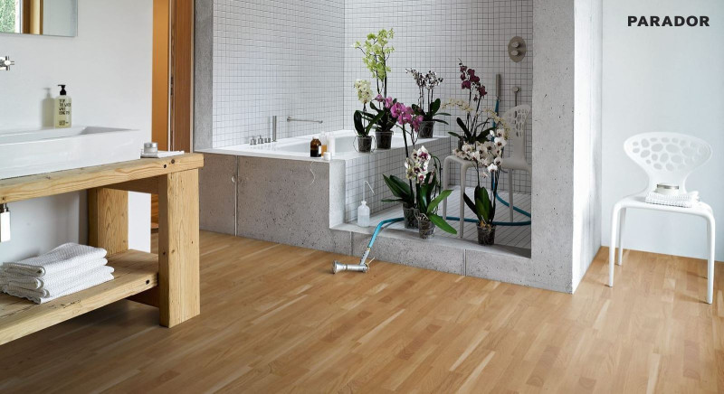 Parador Parquet Basic 11-5 Rustikal Oak White Matt lacquer 3-strip main product photo