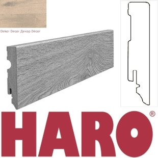 Plinthe HARO pour stratifié 15x80 Chêne Artico cannelle