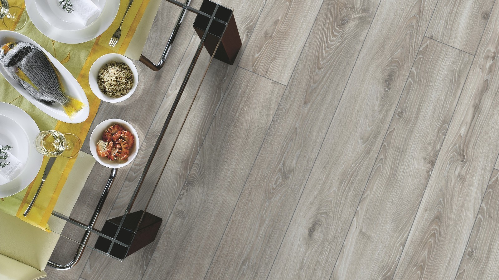 Laminat Wide Highland Eiche Silber D4797 1-Stab Landhausdiele 4V Breite 188mm