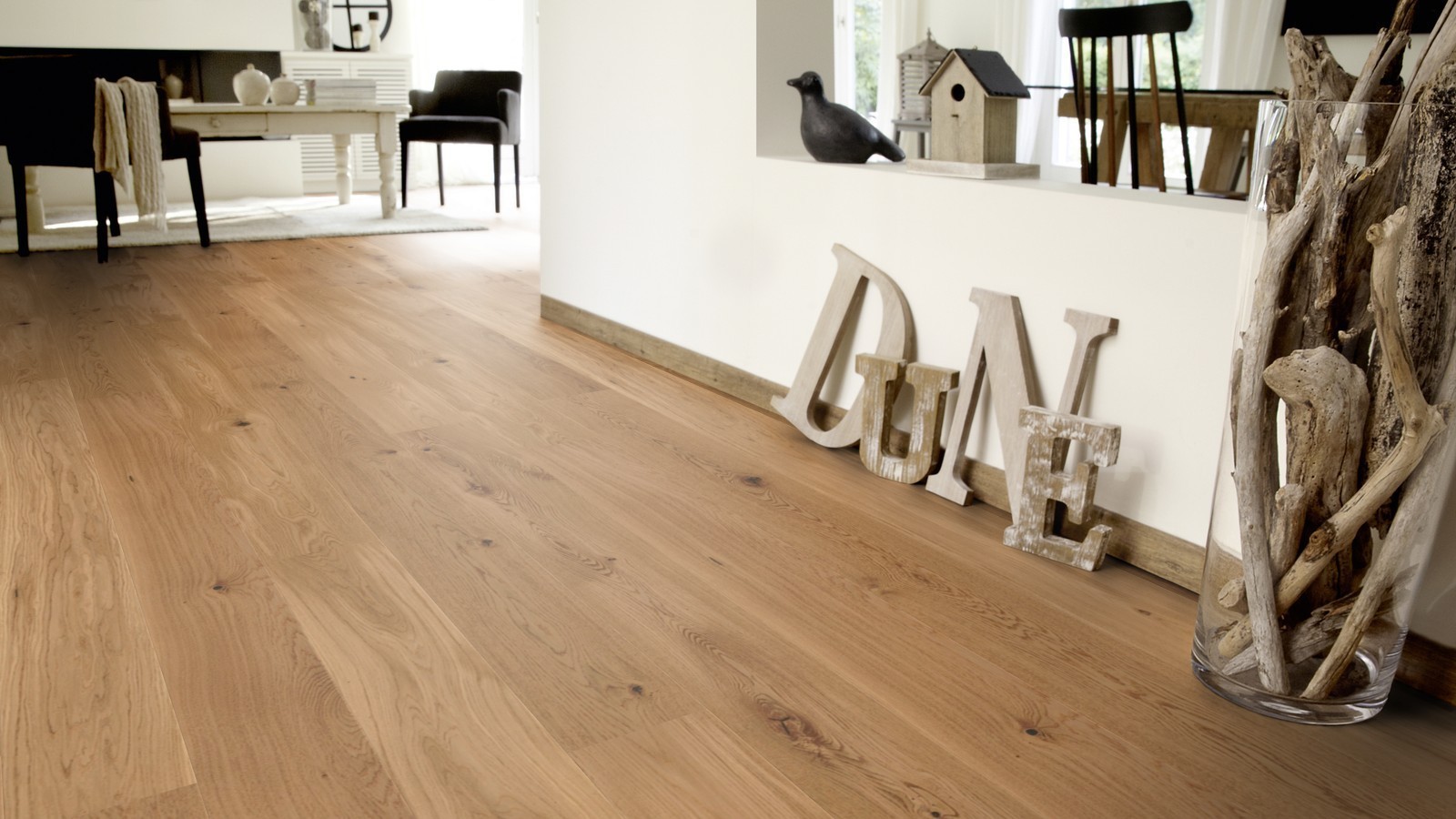 Tarkett Parquet Pure Oak Rustic brushed Proteco Natura 1-strip plank XT XL M2V 13 mm