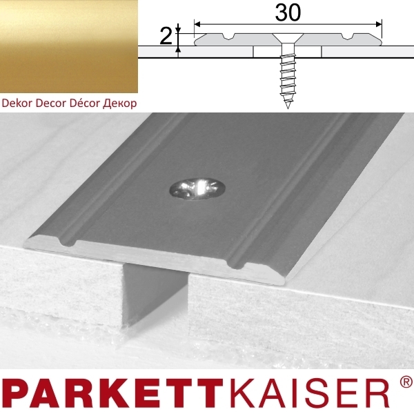 Brebo Übergangsprofil A02 Gold Aluminium eloxiert 93 cm main product photo