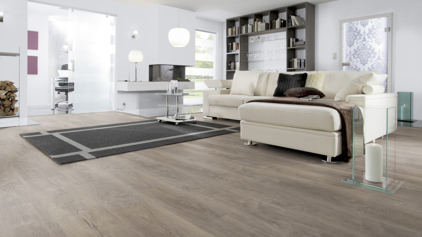 Wineo Designboden 600 Wood Aurelia Grey 1-Stab-Landhausdiele zum kleben