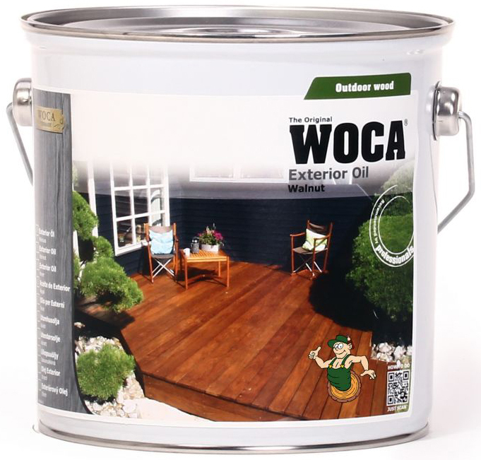 WOCA Exterior Öl Walnuß zum Schutz von Holzterrassendielen 2,5 L main product photo