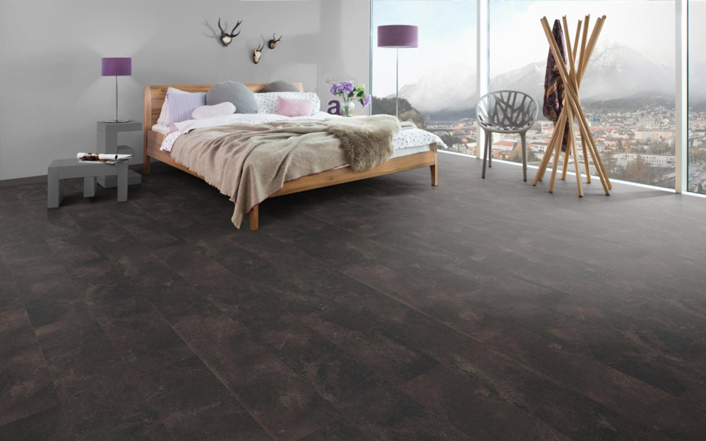 Egger Home Designboden Design+ Stein schwarz Fliesenoptik 4V