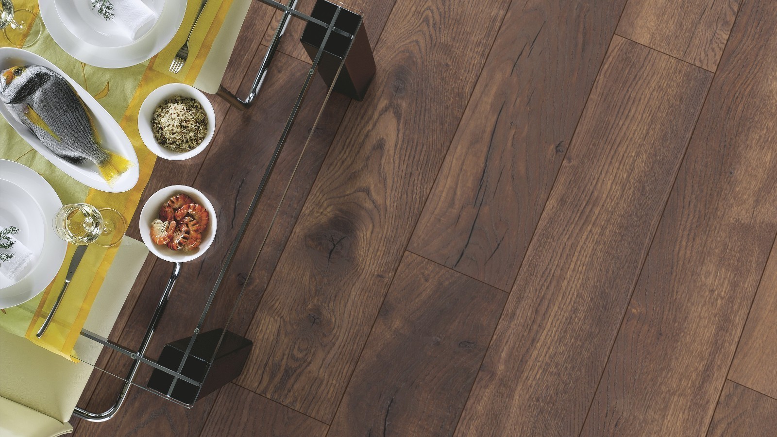 Laminat Select Plus Pettersson Eiche Dunkel D4766 1-Stab Landhausdiele 4V Breite 244mm