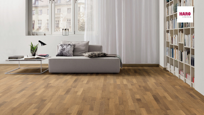 Parquet HARO 4000 Exquisit/Trend Roble Ámbar 3 lamas main product photo
