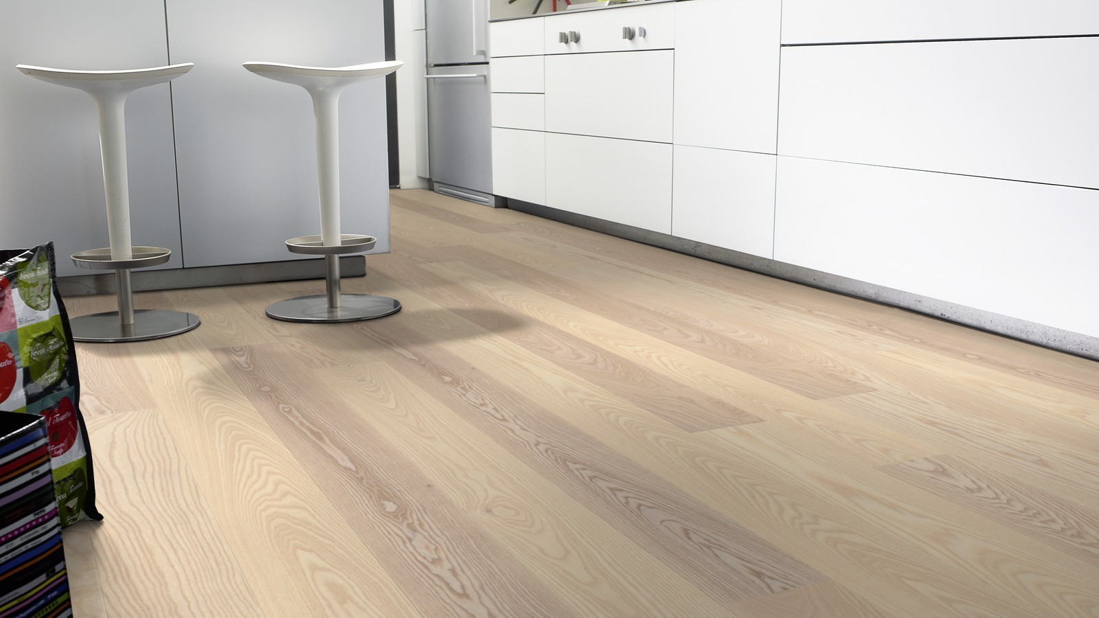 Tarkett Parkett Shade Natur Esche Linen weiß Landhausdiele XL M2V