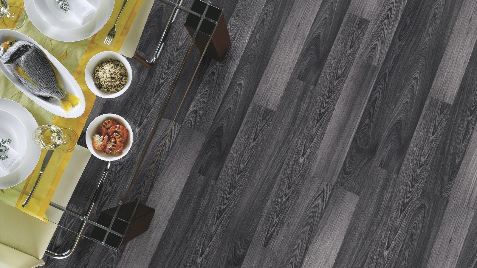 Laminate Flexi Black an White D2955 2-strip Width 193mm