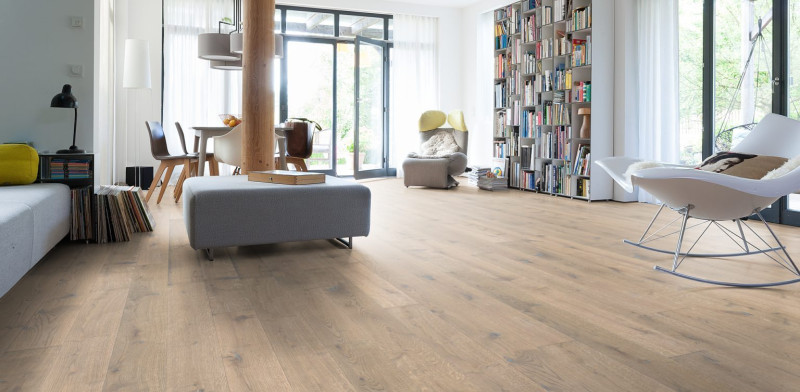 HARO Parquet 4000 Oak Tobacco Grey Sauvage naturaLin plus 1-strip 4V main product photo