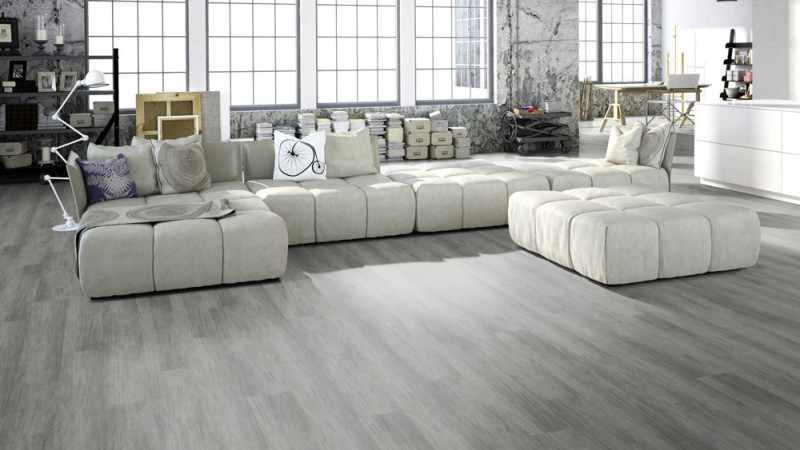 Skaben Vinyl massiv Life Click 55 Mountain Oak Grey 1-strip 4V main product photo